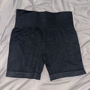 Women's Black High-Waisted Biker Shorts